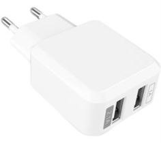 Сетевые зарядные устройства Сетевое зарядное устройство Partner 2 USB 2,1А White