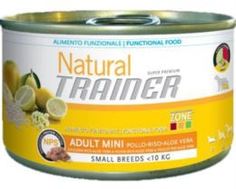 Влажный корм и консервы для собак Корм для собак TRAINER Natural для взрослых собак мелких и миниатюрных пород, с курицей и рисом, 150 г