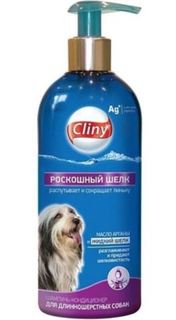 Косметика Шампунь для собак Cliny Роскошный шелк для длинношерстных пород 300 мл