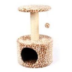 Домики, лежаки, переноски, когтеточки Дом-когтеточка для кошек MAJOR Жираф 40х40х60см
