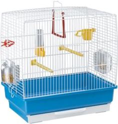 Домики, игрушки, кормушки и аксессуары для птиц Клетка для птиц FERPLAST Rekord 2 белая