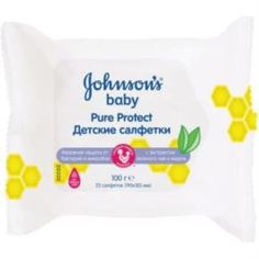 Бумажная продукция Салфетки влажные Johnson`s baby pure protect 25шт