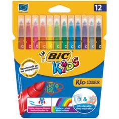 Наборы для рисования Фломастеры 12 цветов Bic