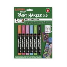 Наборы для рисования Фломастеры paint marker. 6 цветов Alpino