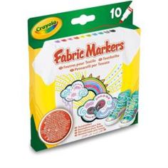 Наборы для рисования Фломастеры для росписи ткани 10 шт. Crayola