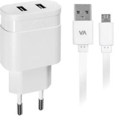 Сетевые зарядные устройства Сетевое зарядное устройство RivaCase Rivapower 4122 B00 RU (2 USB 2,4A)