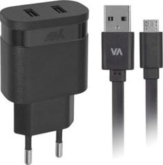 Сетевые зарядные устройства Сетевое зарядное устройство RivaCase Rivapower VA 4122 BD1 (2 USB /2.4 A)