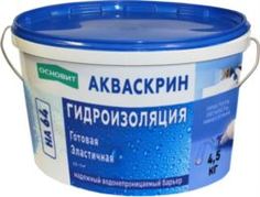 Сухие смеси Гидроизоляция Основит Акваскрин HA64 4,5 кг