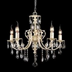 Люстры на цепи Люстра подвесная e14x5 00146-5 Elvan LU00146-5-WT+FGD