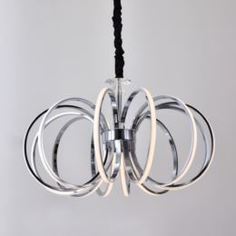 Люстры на цепи Люстра led подвесная хром 00134-12a-70w Elvan