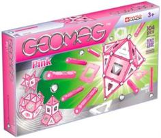 Конструкторы, пазлы Конструктор магнитный Geomag Glow 344 Pink