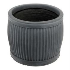 Кашпо, горшки, балконные ящики Горшок L&t pottery для цветов lt бочка ребристый серый д24