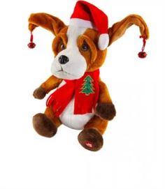 Мягкая игрушка Игрушка электромеханическая собака 26 см Mister christmas HS-18-5