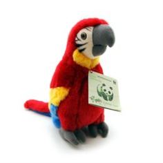 Мягкая игрушка Игрушка WWF Красный попугай 18 см