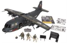 Набор игровой для мальчиков Военно-транспортный самолет Chap Mei с 3-мя фигурками