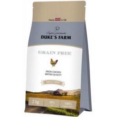 Сухой корм для собак Корм для собак Dukes Farm Беззерновой, курица 2 кг