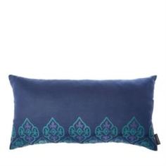 Декоративные подушки Подушка декор paisley темно-синяя 30х60см Riverdale