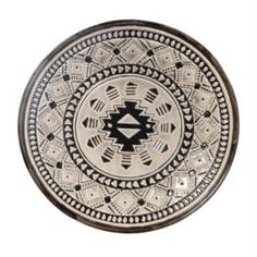 Декоративная посуда Миска декор aztec черная 36см Riverdale
