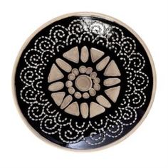 Декоративная посуда Миска декор sunflower черная 36см Riverdale