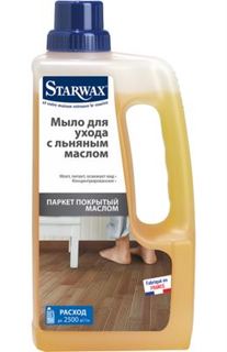 Средства по уходу за домом Мыло Starwax Для ухода за паркетом покрытым маслом 1 л