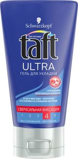 Средства по уходу за волосами Гель для укладки волос Taft Ultra Сверхсильная фиксация 150 мл