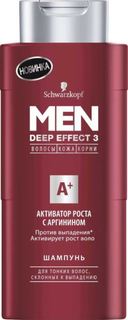 Средства по уходу за волосами Шампунь MEN DEEP EFFECT 3 Активатор роста с аргинином 250 мл
