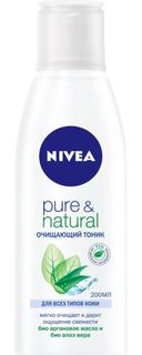 Уход за кожей лица Очищающий тоник Nivea Pure & Natural для всех типов кожи 200 мл