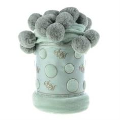 Пледы и покрывала Плед Sofi de Marko с бубонами 220х230 см зеленый