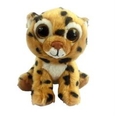 Мягкая игрушка Леопард коричневый ABtoys 15 см