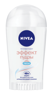 Средства по уходу за телом Дезодорант стик Nivea Эффект пудры fresh 40 мл