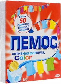 Средства для стирки и ухода за бельем Порошок стиральный Пемос Color Активная формула 350 г Pemos