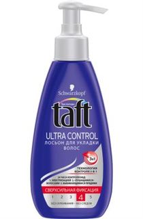Средства по уходу за волосами Лосьон для укладки волос Taft Ultra Control сверхсильная фиксация 150 мл