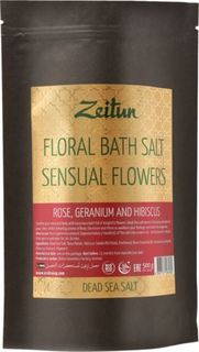 Средства по уходу за телом Цветочная соль для ванн Zeitun Волнующие цветы 500г Зейтун