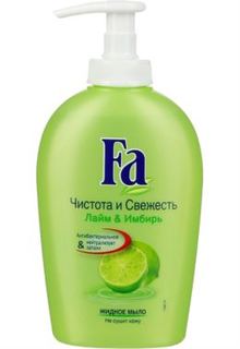Средства по уходу за телом Мыло жидкое Fa Чистота и свежесть Лайм&Имбирь 250 мл