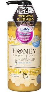 Средства по уходу за телом Гель для душа Funs Honey Milk увлажняющий 500 мл