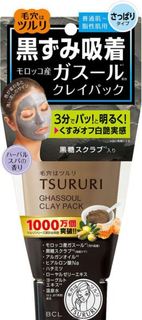 Уход за кожей лица Крем-скраб для лица Tsururi С вулканической глиной, каолином и коричневым сахаром 150 г