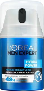 Уход за кожей лица Увлажняющий крем-уход LOreal Paris Men Expert Hydra Power свежесть и комфорт 50мл LOreal
