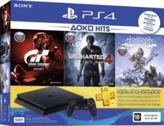 Игровые приставки Игровая приставка Sony PlayStation 4 500 Gb (CUH-2108A) + GTS/UC4/HZD/3 месяца PS Plus