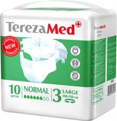 Средства личной гигиены Подгузники для взрослых TerezaMed Normal Large 10 шт