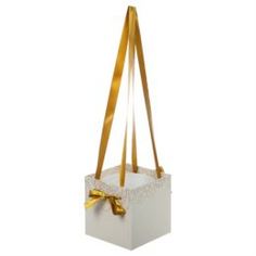 Кашпо, горшки, балконные ящики Коробка-ваза Jardin d eden 18х18х18 m бел.золото