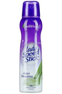 Средства по уходу за телом Дезодорант-спрей Lady Speed Stick Алоэ Защита 150 мл