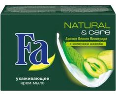 Средства по уходу за телом Крем-мыло Fa Natural & Care Белый виноград и Молочко жожоба 90 г