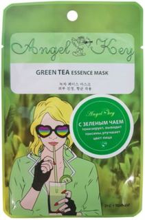 Уход за кожей лица Маска для лица Angel Key с зеленым чаем, 1 шт