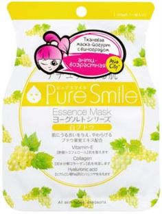 Уход за кожей лица Маска для лица Sunsmile Yougurt Pure Smile Essence Mask с белым виноградом, 23 мл