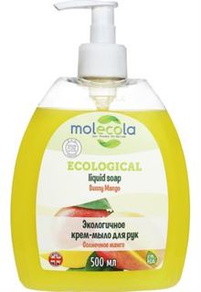 Средства по уходу за телом Экологичное крем-мыло для рук Molecola Солнечное манго 500 мл