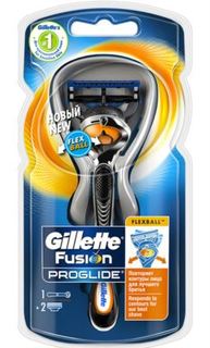 Средства для/после бритья Бритва Gillette Fusion ProGlide Flexball с 2 сменными кассетами