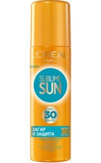 Средства для/против загара Солнцезащитный спрей LOreal Paris Sublime Sun Загар и защита SPF30 200 мл LOreal