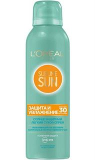 Средства для/против загара Солнцезащитный легкий сухой спрей LOreal Paris Sublime Sun Защита и Увлажнение SPF30 200 мл LOreal