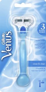 Средства для/после бритья Бритва Gillette Venus Close & Clean с 1 сменной кассетой