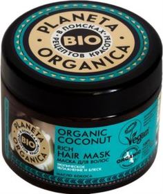 Средства по уходу за волосами Маска для волос густая Planeta Organica Organic Coconut 300 мл